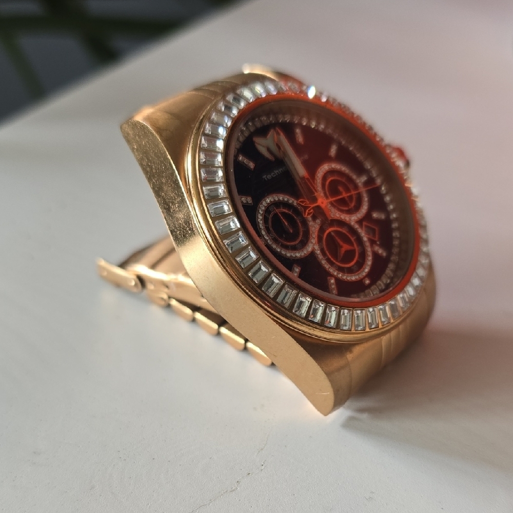 Technomarine Rose Gold and Navy Chronograph Watch - Picture 3 of 6